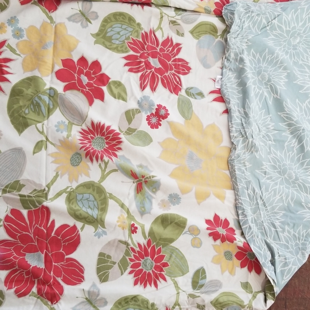 100% Cotton Floral Duvet Queen